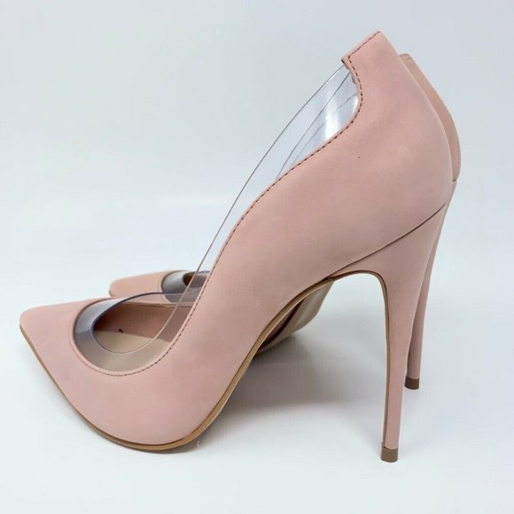 Aldo Elsinger Pump Shoes Pink Leather Stiletto New - Picture 9 of 15